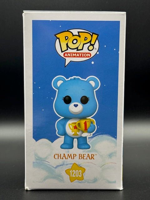 Linda Ballantyne Signed Care Bears 40th Champ Bear Funko Pop #1203 - Curators Corner LLC