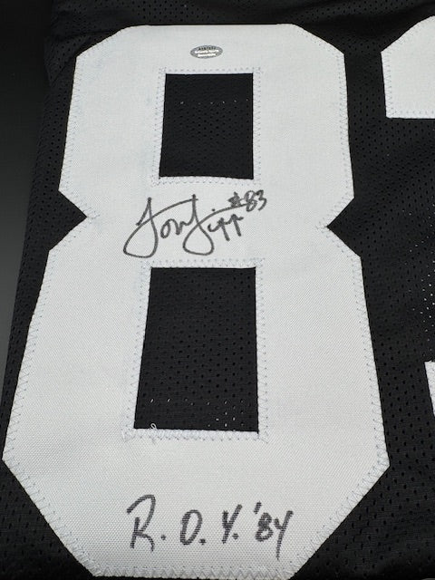 Louis Lipps Signed and Inscribed Custom Football Jersey - Curators Corner LLC