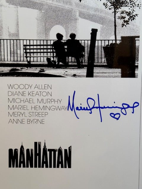 Mariel Hemingway Signed Manhattan Movie Poster 11x17 - Curators Corner LLC
