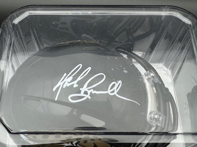 Mark Brunell Signed Jaguars Throwback Mini Speed Helmet - Curators Corner LLC