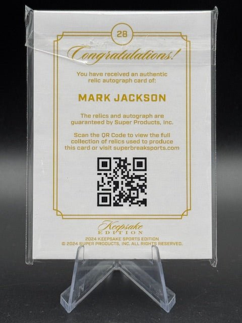 Mark Jackson 2024 Keepsake Multi Sport Gem/Patch/Auto 67/75 - Curators Corner LLC