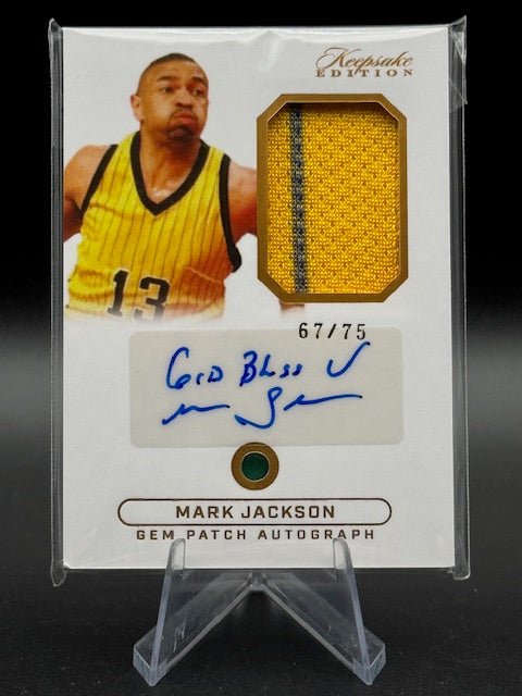 Mark Jackson 2024 Keepsake Multi Sport Gem/Patch/Auto 67/75 - Curators Corner LLC