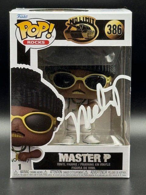 Master P Signed No Limit Master P Funko Pop #386 - Curators Corner LLC