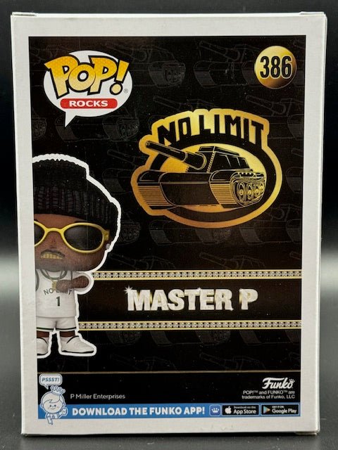 Master P Signed No Limit Master P Funko Pop #386 - Curators Corner LLC