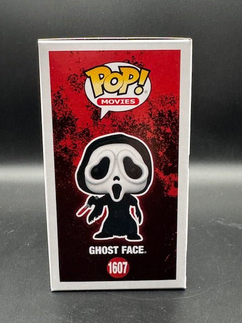 Matthew Lillard Signed Ghost Face Funko Pop! Inscribed "Stu" #1607 - Curators Corner LLC