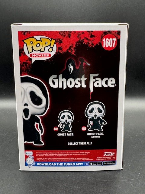 Matthew Lillard Signed Ghost Face Funko Pop! Inscribed "Stu" #1607 - Curators Corner LLC