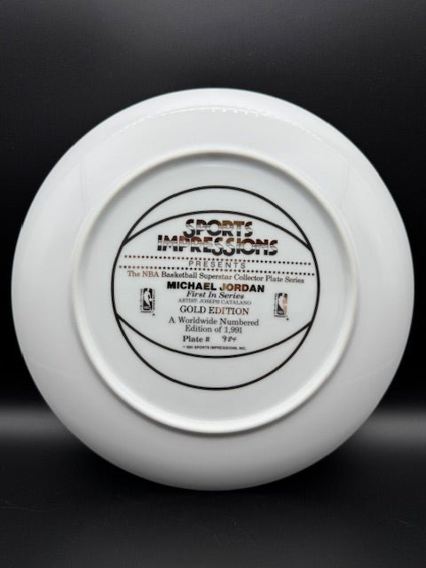 Michael Jordan LE 1991 Sports Impressions Commemorative 10" Ceramic Plate - Curators Corner LLC