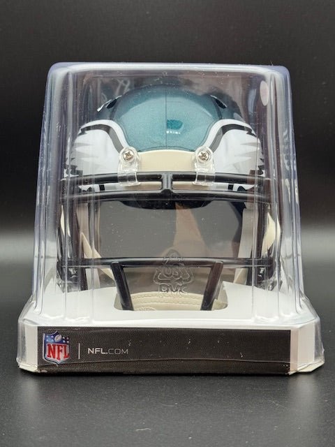 Miles Sanders Signed Eagles Mini Helmet - Curators Corner LLC