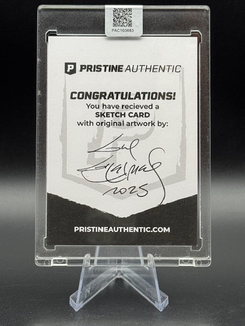 Miss Piggy Original Sketch Card Signed by Artist Guy Gilchrist - Curators Corner LLC