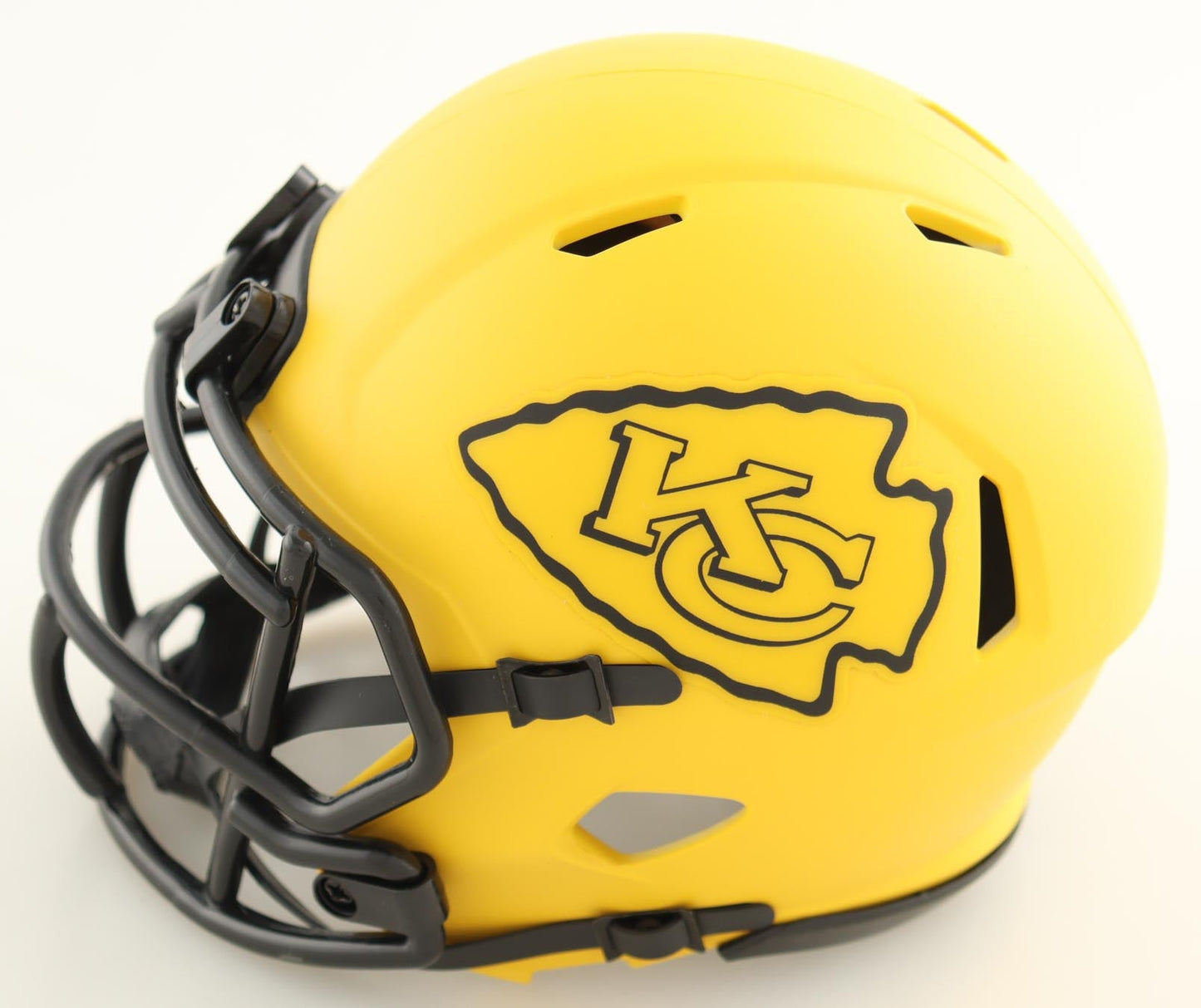 Patrick Mahomes Sr. Signed Chiefs Rave Alternate Speed Mini Helmet Inscribed "Who's Your Daddy?" (Beckett) - Curators Corner LLC