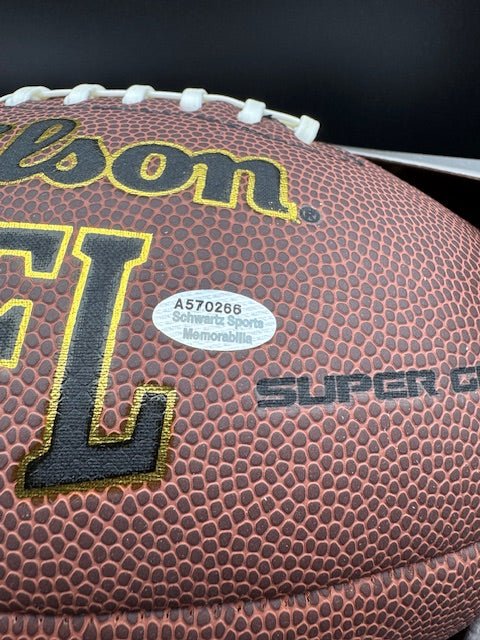 Paul Krause Signed and Inscribed Football - Curators Corner LLC