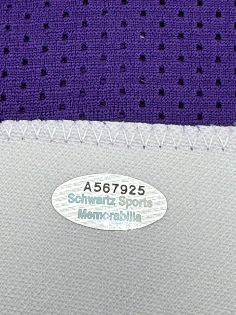 Paul Krause Signed and Inscribed Vikings Colors Custom Jersey - Curators Corner LLC
