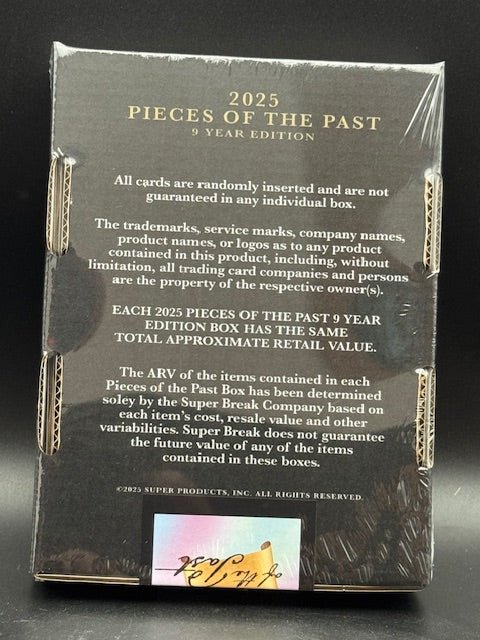 Pieces of the Past 9 Year Series 1 Collection Hobby Box (Super Break 2025) - Curators Corner LLC