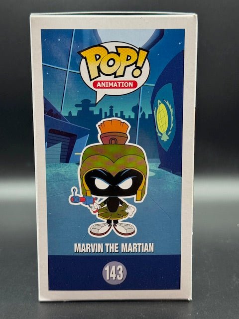 Pop! Animation Duck Dodgers Marvin The Martian Black Light Funko Pop #143 - Curators Corner LLC