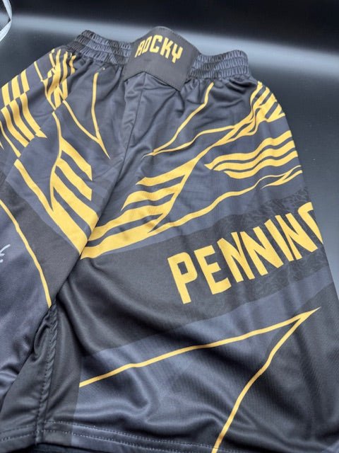 Raquel Pennington Signed "Rocky" Custom Fight Shorts - Curators Corner LLC
