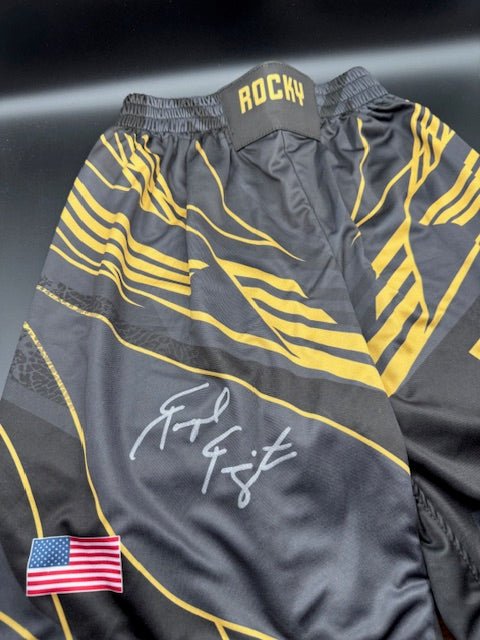 Raquel Pennington Signed "Rocky" Custom Fight Shorts - Curators Corner LLC