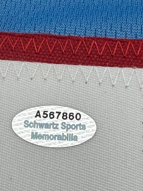 Robert Brazile Signed and Inscribed Houston Oiler Color Custom Jersey - Curators Corner LLC