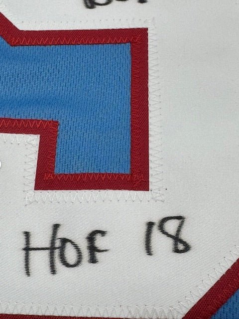 Robert Brazile Signed and Inscribed Houston Oiler Color Custom Jersey - Curators Corner LLC