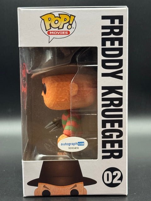 Robert Englund Signed "A Nightmare on Elm Street" #02 Freddy Krueger Funko Pop! Vinyl Figure (AutographCOA) - Curators Corner LLC