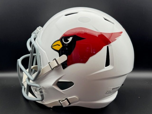 Roger Wehrli Signed and Inscribed Full Size Cardinals Throwback Replica Speed Helmet - Curators Corner LLC