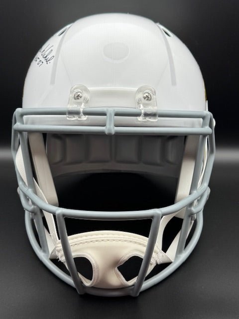 Roger Wehrli Signed and Inscribed Full Size Cardinals Throwback Replica Speed Helmet - Curators Corner LLC