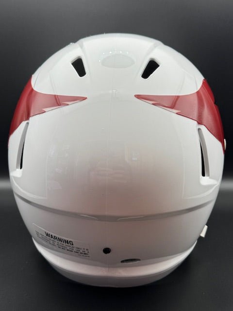 Roger Wehrli Signed and Inscribed Full Size Cardinals Throwback Replica Speed Helmet - Curators Corner LLC