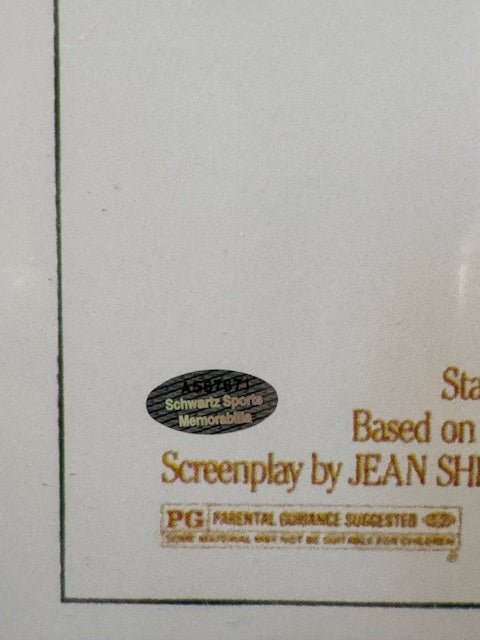 Scotty Schwartz "Flick" Signed and Inscribed A Christmas Story Movie Poster 11x17 - Curators Corner LLC