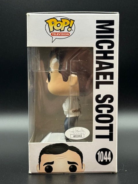 Steve Carell Signed The Office Michael Scott Funko Pop #1044 *blemished* - Curators Corner LLC