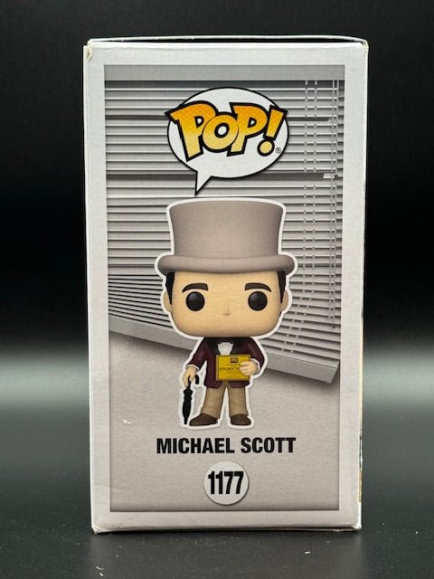 Steve Carell Signed The Office Michael Scott Funko Pop #1177 *FYE Exclusive* - Curators Corner LLC