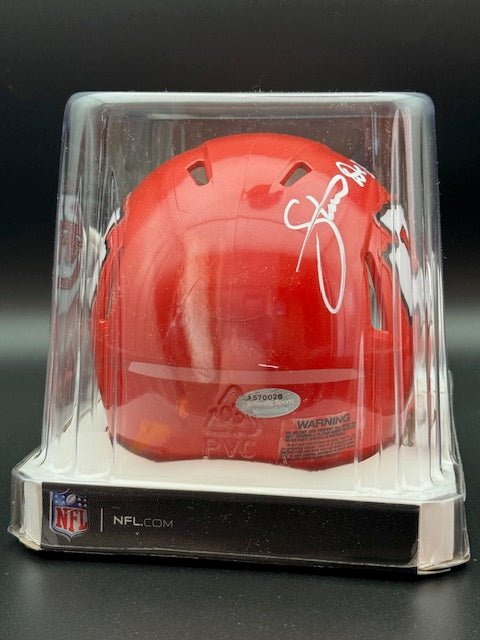Steve DeBerg Signed Riddell Mini Helmet - Curators Corner LLC