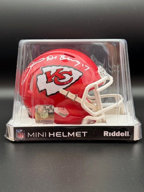Steve DeBerg Signed Riddell Mini Helmet - Curators Corner LLC