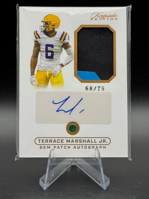 Terrace Marshall Jr. 2024 Keepsake Multi Sport Gem/Patch/Auto 68/75 - Curators Corner LLC