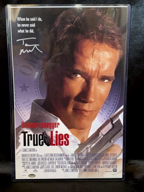 Tom Arnold Signed True Lies Movie Poster 11x17 - Curators Corner LLC