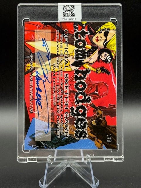 Tom Hodges Signed Hawkeye Sketch Card - Curators Corner LLC