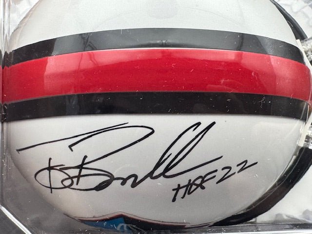 Tony Boselli Signed Riddell HOF Mini Helmet - Curators Corner LLC