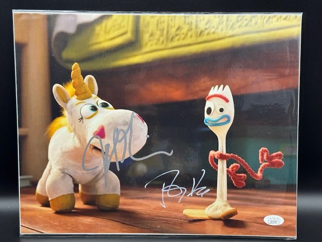Toy Story 4 Jeff Garlin (Buttercup) and Tony Hale (Forky) Signed 11x14 Photo - Curators Corner LLC