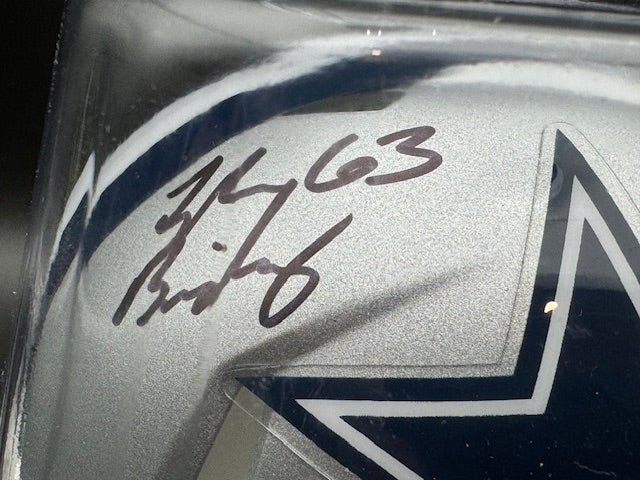 Tyler Biadasz Signed Dallas Cowboys Mini Helmet - Curators Corner LLC