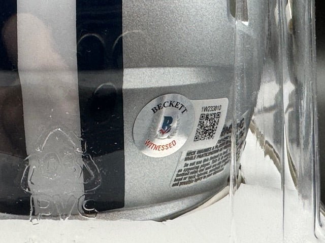 Tyler Biadasz Signed Dallas Cowboys Mini Helmet - Curators Corner LLC