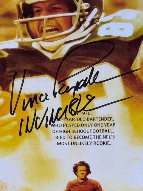 Vince Papale Signed and Inscribed Invincible Movie Poster - Curators Corner LLC