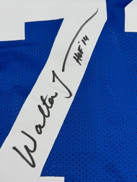 Walter Jones Signed and Inscribed Custom Jersey - Curators Corner LLC