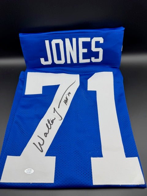 Walter Jones Signed and Inscribed Custom Jersey - Curators Corner LLC