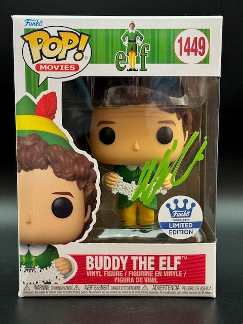 Will Ferrell Signed Elf Buddy The Elf Funko Pop #1449 Limited Edition - Curators Corner LLC