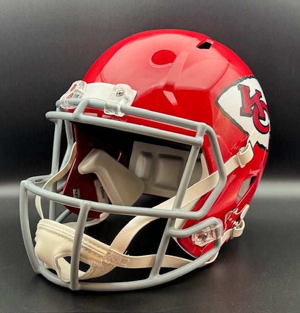 Willie Lanier Signed and Inscribed Full Size Kansas City Chiefs Throwback Replica Helmet - Curators Corner LLC