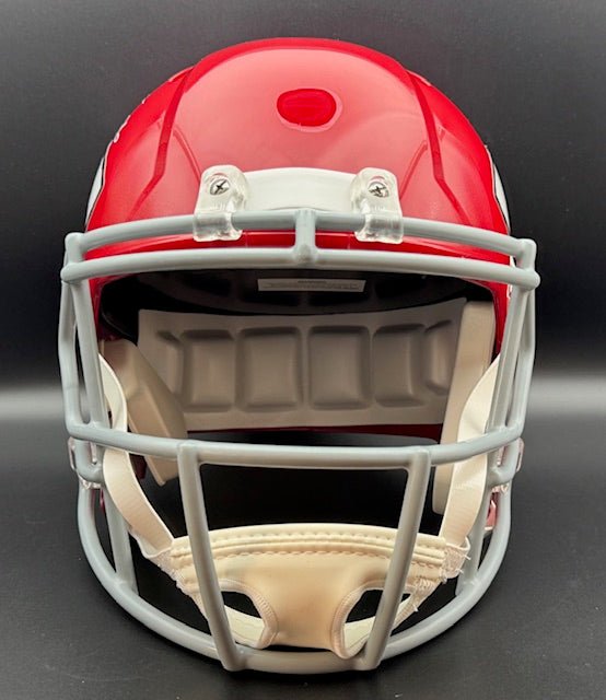 Willie Lanier Signed and Inscribed Full Size Kansas City Chiefs Throwback Replica Helmet - Curators Corner LLC