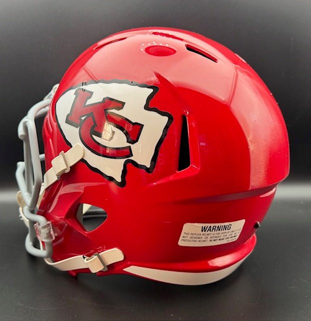 Willie Lanier Signed and Inscribed Full Size Kansas City Chiefs Throwback Replica Helmet - Curators Corner LLC