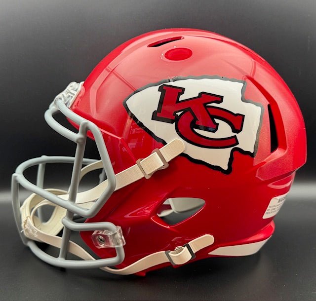 Willie Lanier Signed and Inscribed Full Size Kansas City Chiefs Throwback Replica Helmet - Curators Corner LLC