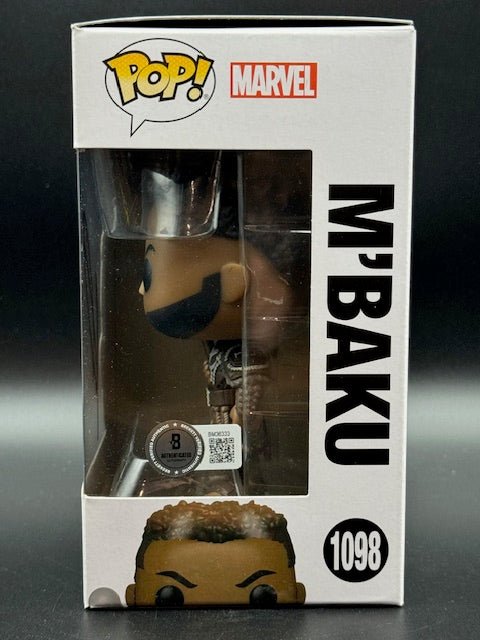Winston Duke Signed Marvel Studios Black Panther Wakanda Forever M'Baku Funko Pop #1098 - Curators Corner LLC