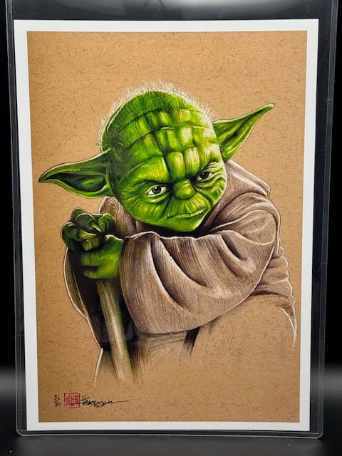 "Yoda" Star Wars Limited Edition 8x12 Art Print by Thang Nguyen Numbered 31/50 - Curators Corner LLC