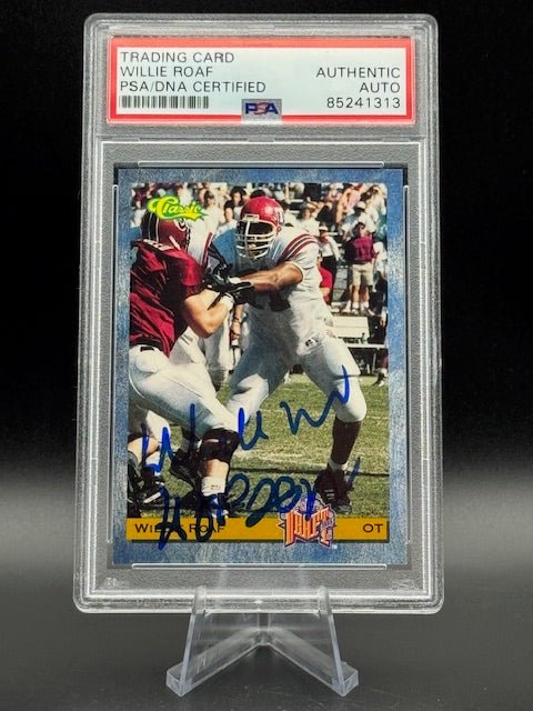 1993 NFL Classic Draft Willie Roaf Signed PSA Authentication - Curators Corner LLC