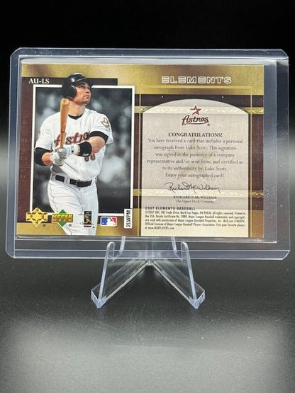2007 Upper Deck Elemental Autograph Luke Scott #AU - LS - Curators Corner LLC